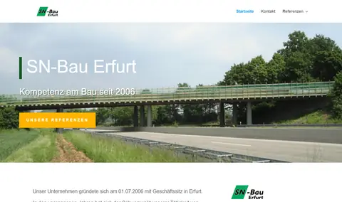 Website für Brückenbauunternehmen